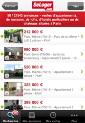 Seloger : trouvez votre nouveau logement grce  l'iPhone